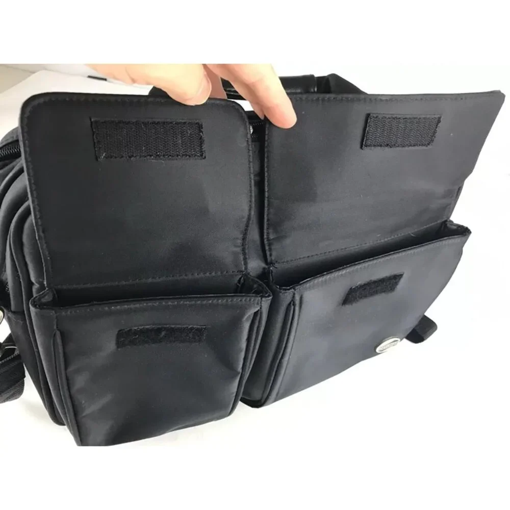 American Tourister Unisex Adults Black Nylon Divider Double Handles‎ Laptop Bag